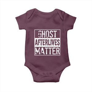 Funny Ghost Hunting Baby Onesie Ghost Afterlives Matter Paranormal Investigator TS11 Maroon Print Your Wear