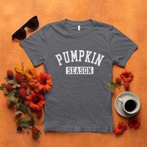 Pumpkin Season T Shirt Fall Harvest Season Thanksgiving TS11 Charcoal Print Your Wear