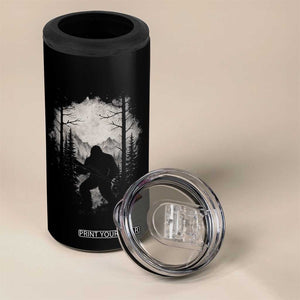 Funny Bigfoot Hunting 4 in 1 Can Cooler Tumbler Sasquatch Wildlife Hunter Forest TS11 Print Your Wear