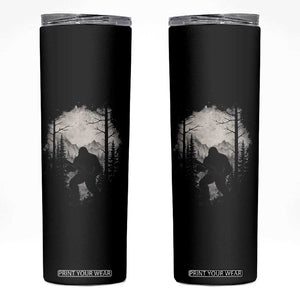 Funny Bigfoot Hunting Skinny Tumbler Sasquatch Wildlife Hunter Forest TS11 Black Print Your Wear