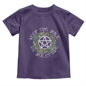 Keep The Yule In Yuletide Baby Shirt Yule Christmas Wreath TS11 Purple Print Your Wear