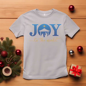 Joy To The World T Shirt Christian Christmas Nativity Scene Star Of Bethlehem TS11 Ice Gray Print Your Wear