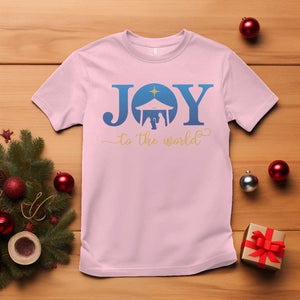 Joy To The World T Shirt Christian Christmas Nativity Scene Star Of Bethlehem TS11 Light Pink Print Your Wear