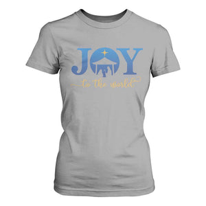 Joy To The World T Shirt For Women Christian Christmas Nativity Scene Star Of Bethlehem TS11 Sport Gray Print Your Wear