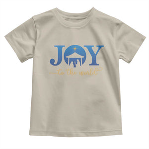 Joy To The World Toddler T Shirt Christian Christmas Nativity Scene Star Of Bethlehem TS11 Sand Print Your Wear