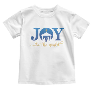 Joy To The World Toddler T Shirt Christian Christmas Nativity Scene Star Of Bethlehem TS11 White Print Your Wear