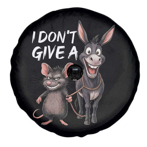Funny I Dont Give a Rats Ass Spare Tire Cover Donkey And Mouse Meme TS11 Print Your Wear