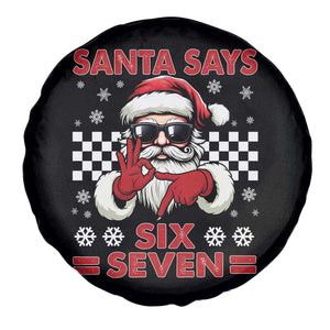 67 Christmas Spare Tire Cover Funny Santa Says Six Seven Meme Gen Alpha Slang TS11 Print Your Wear