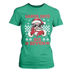 67 Christmas T Shirt For Women Funny Santa Says Six Seven Meme Gen Alpha Slang TS11 Irish Green Print Your Wear