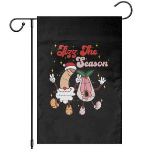 Dirty Christmas Jizz The Season Garden Flag Funny Xmas Inappropriate Adult Humor TS11 Black Print Your Wear