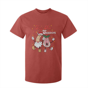 Dirty Christmas Jizz The Season T Shirt For Kid Funny Xmas Inappropriate Adult Humor TS11 Red Print Your Wear