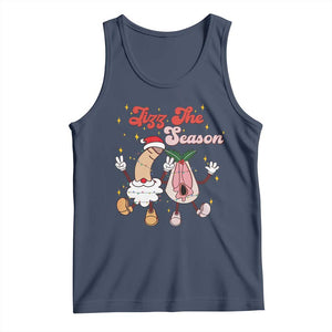 Dirty Christmas Jizz The Season Tank Top Funny Xmas Inappropriate Adult Humor TS11 Navy Print Your Wear