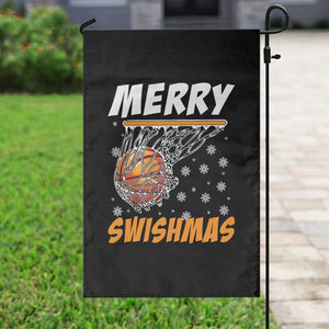 Funny Christmas Basketball Garden Flag Merry Swishmas Xmas Swish Technique TS11 Print Your Wear