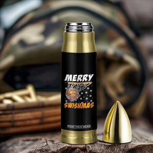 Funny Christmas Basketball Bullet Tumbler Merry Swishmas Xmas Swish Technique TS11 Print Your Wear