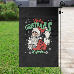 Funny Merry Christmas Assholes Garden Flag Xmas Naughty Santa Adult Jokes TS11 Print Your Wear