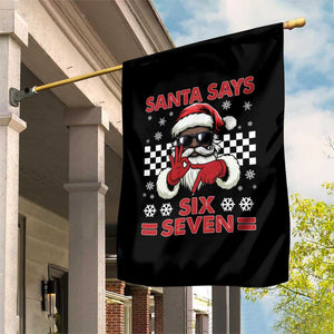 67 African American Santa Christmas Garden Flag Funny Santa Says Six Seven Meme Gen Alpha Slang TS11 Print Your Wear