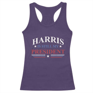 Harris Is Still My President Racerback Tank Top Star Striped TS11 Purple Print Your Wear