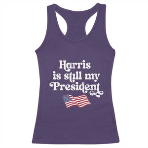 Harris Is Still My President Racerback Tank Top Vintage American Flag TS11 Purple Print Your Wear