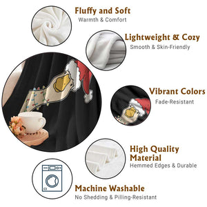 Funny Christmas Silly Goose Festive Holiday Throw Blanket TS11 Print Your Wear