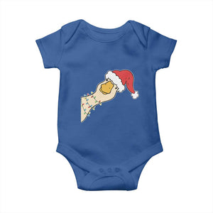Funny Christmas Silly Goose Festive Holiday Baby Onesie TS11 Royal Blue Print Your Wear