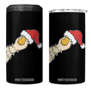 Funny Christmas Silly Goose Festive Holiday 4 in 1 Can Cooler Tumbler TS11 One Size: 16 oz Black Print Your Wear