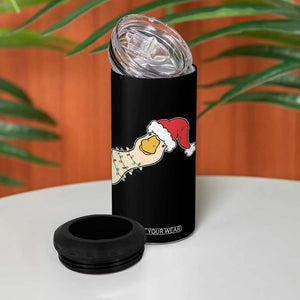Funny Christmas Silly Goose Festive Holiday 4 in 1 Can Cooler Tumbler TS11 Print Your Wear