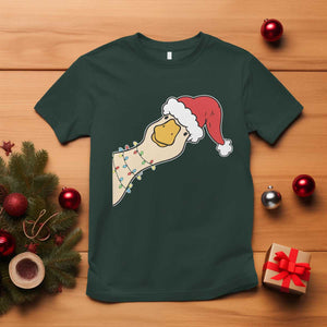 Funny Christmas Silly Goose Festive Holiday T Shirt TS11 Dark Forest Green Print Your Wear