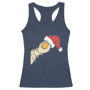 Funny Christmas Silly Goose Festive Holiday Racerback Tank Top TS11 Navy Print Your Wear
