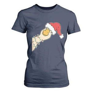 Funny Christmas Silly Goose Festive Holiday T Shirt For Women TS11 Navy Print Your Wear