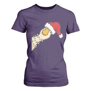 Funny Christmas Silly Goose Festive Holiday T Shirt For Women TS11 Purple Print Your Wear