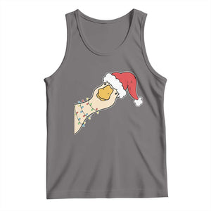 Funny Christmas Silly Goose Festive Holiday Tank Top TS11 Deep Heather Print Your Wear