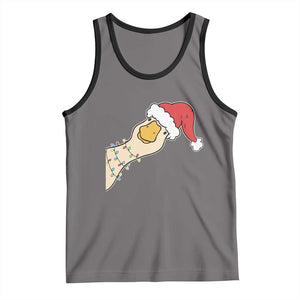 Funny Christmas Silly Goose Festive Holiday Tank Top TS11 Deep Heather Black Print Your Wear
