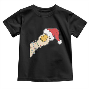 Funny Christmas Silly Goose Festive Holiday Toddler T Shirt TS11 Black Print Your Wear