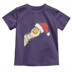 Funny Christmas Silly Goose Festive Holiday Toddler T Shirt TS11 Purple Print Your Wear