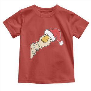 Funny Christmas Silly Goose Festive Holiday Toddler T Shirt TS11 Red Print Your Wear