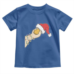 Funny Christmas Silly Goose Festive Holiday Toddler T Shirt TS11 Royal Blue Print Your Wear