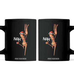 Funny Marcus The Worm Christmas Nah Coffee Mug TS11 Black Print Your Wear