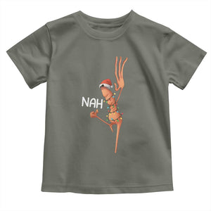 Funny Marcus The Worm Christmas Nah Toddler T Shirt TS11 Military Green Print Your Wear