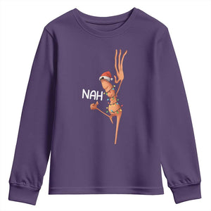 Funny Marcus The Worm Christmas Nah Youth Sweatshirt TS11 Purple Print Your Wear