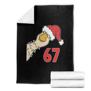Funny Christmas Silly Goose 67 Meme Festive Holiday Throw Blanket TS11 Black Print Your Wear