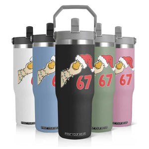 Funny Christmas Silly Goose 67 Meme Festive Holiday Flip Straw Tumbler TS11 Print Your Wear