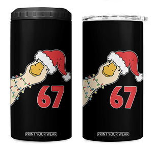 Funny Christmas Silly Goose 67 Meme Festive Holiday 4 in 1 Can Cooler Tumbler TS11 One Size: 16 oz Black Print Your Wear
