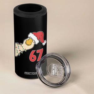 Funny Christmas Silly Goose 67 Meme Festive Holiday 4 in 1 Can Cooler Tumbler TS11 Print Your Wear