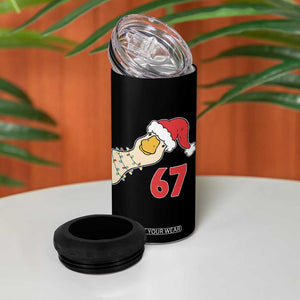 Funny Christmas Silly Goose 67 Meme Festive Holiday 4 in 1 Can Cooler Tumbler TS11 Print Your Wear