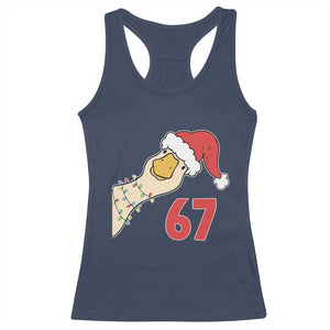 Funny Christmas Silly Goose 67 Meme Festive Holiday Racerback Tank Top TS11 Navy Print Your Wear