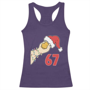 Funny Christmas Silly Goose 67 Meme Festive Holiday Racerback Tank Top TS11 Purple Print Your Wear