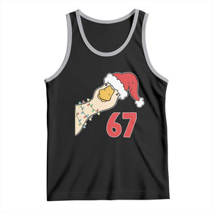 Funny Christmas Silly Goose 67 Meme Festive Holiday Tank Top TS11 Black Athletic Heather Print Your Wear