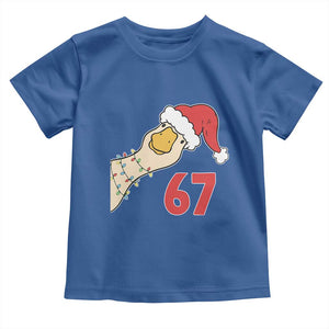 Funny Christmas Silly Goose 67 Meme Festive Holiday Toddler T Shirt TS11 Royal Blue Print Your Wear