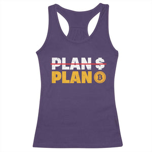 Bitcoin Plan B HODL Racerback Tank Top BTC Crypto Currency Traders Blockchain TS11 Purple Print Your Wear