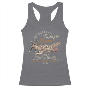 Tuskegee Airman Racerback Tank Top Heroes Of Freedom 332ND Fighter Group Est 1941 Vintage Fighter TS11 Charcoal Print Your Wear